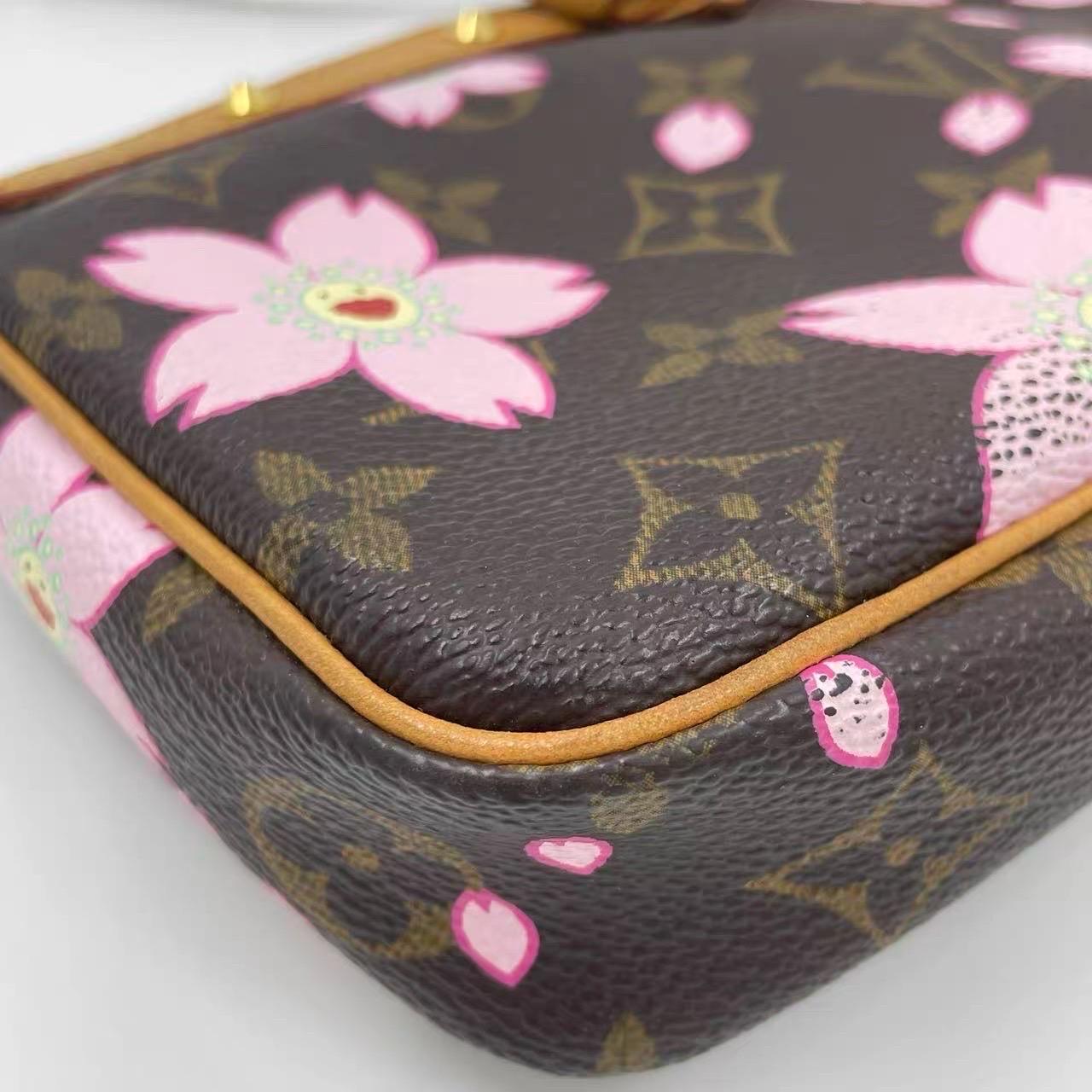 Louis Vuitton x Takashi Murakami Cherry Blossom Pochette Accessoires For Sale 13