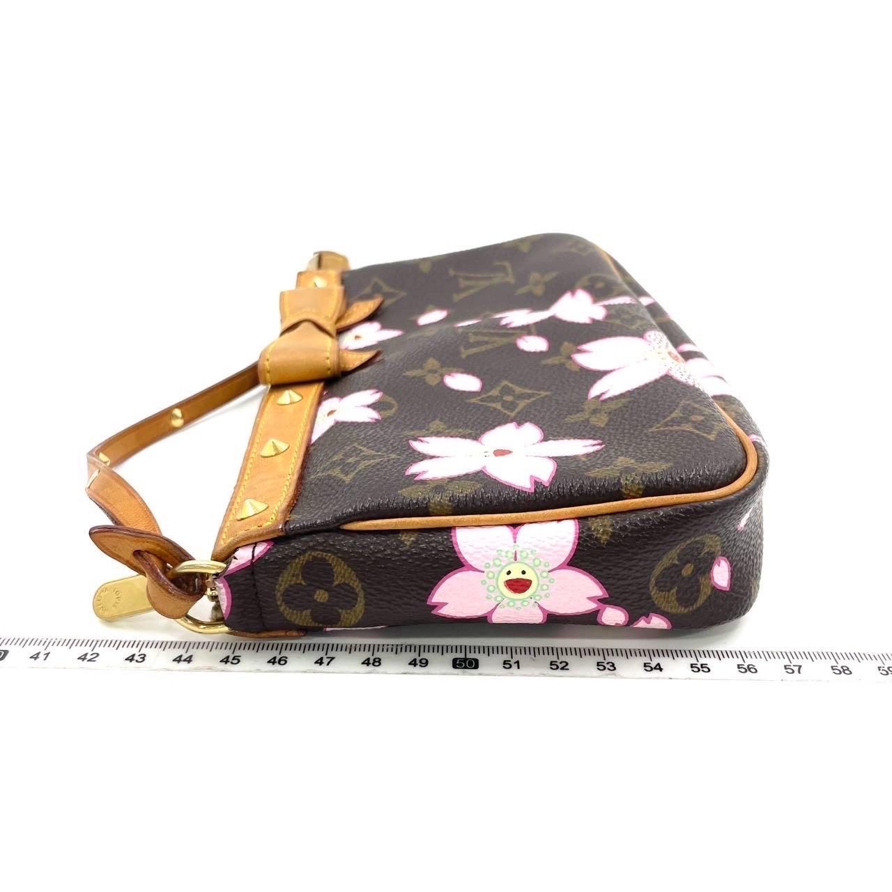 Women's Louis Vuitton x Takashi Murakami Cherry Blossom Pochette Accessoires For Sale