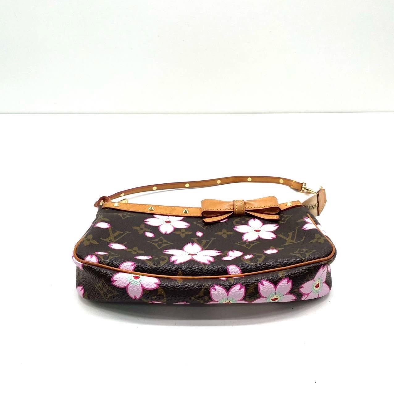 Women's Louis Vuitton x Takashi Murakami Cherry Blossom Pochette Accessoires For Sale