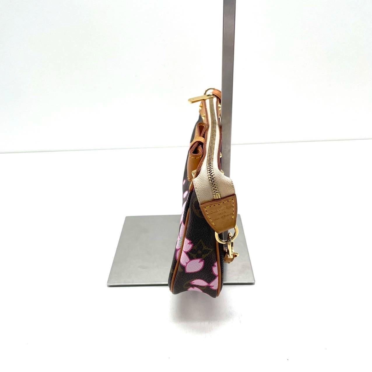 Louis Vuitton x Takashi Murakami Cherry Blossom Pochette Accessoires For Sale 2