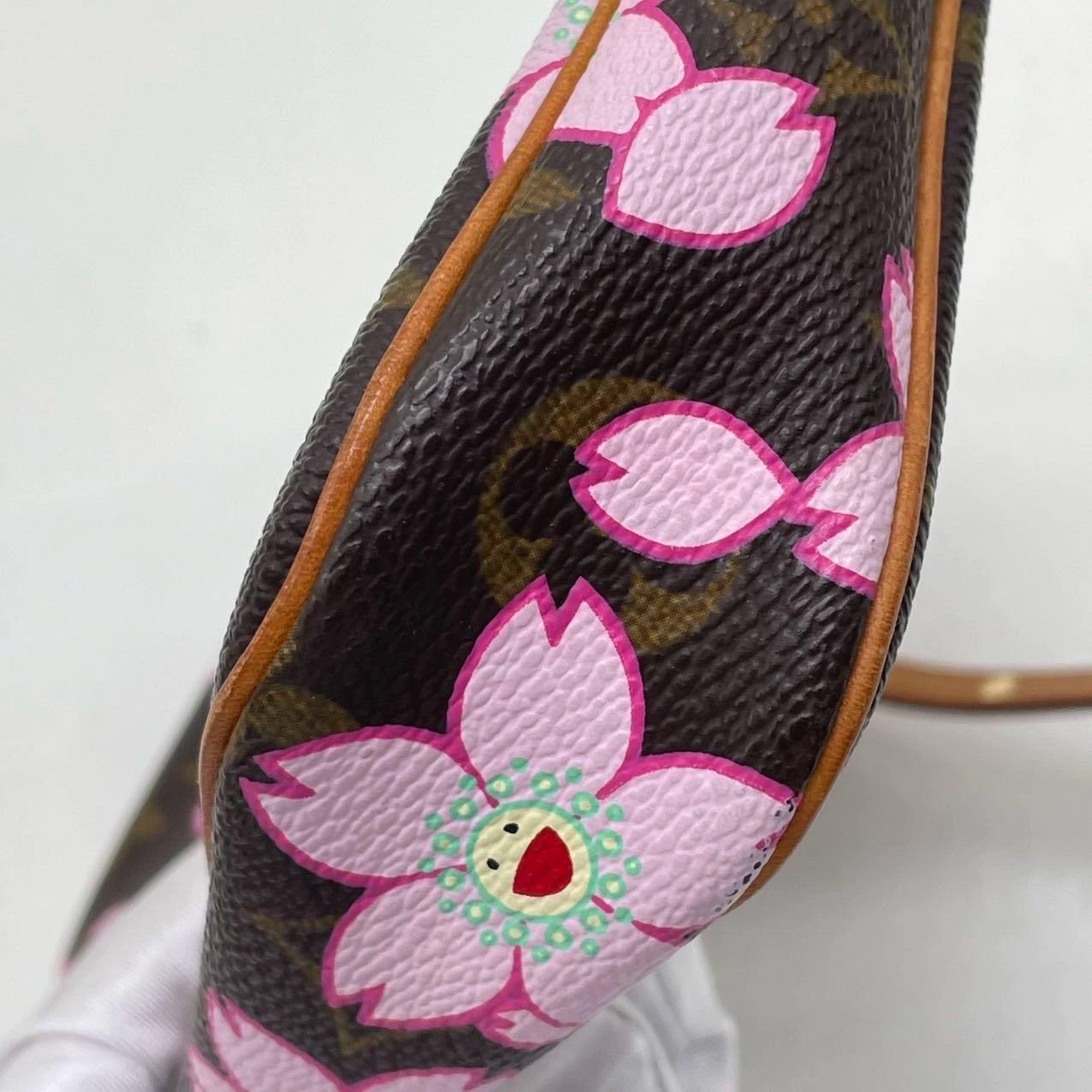 Louis Vuitton x Takashi Murakami Cherry Blossom Pochette Accessoires For Sale 4