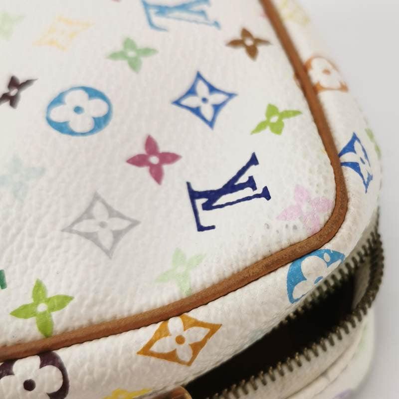 Louis Vuitton x Takashi Murakami Coin Purse White Multicolor For Sale 5