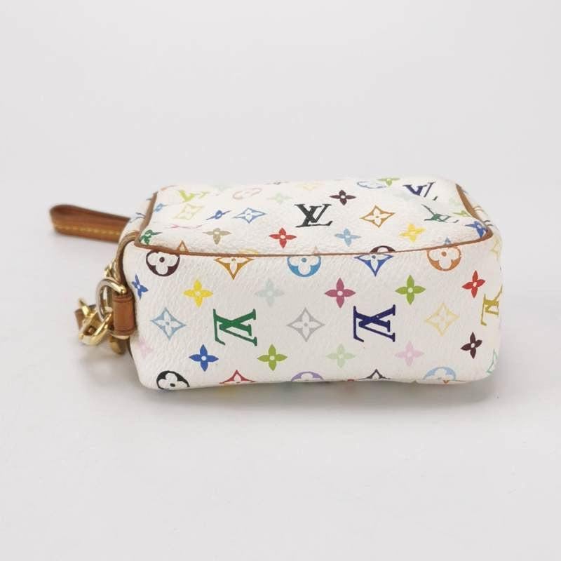 Louis Vuitton x Takashi Murakami Coin Purse White Multicolor In Good Condition For Sale In AUBERVILLIERS, FR