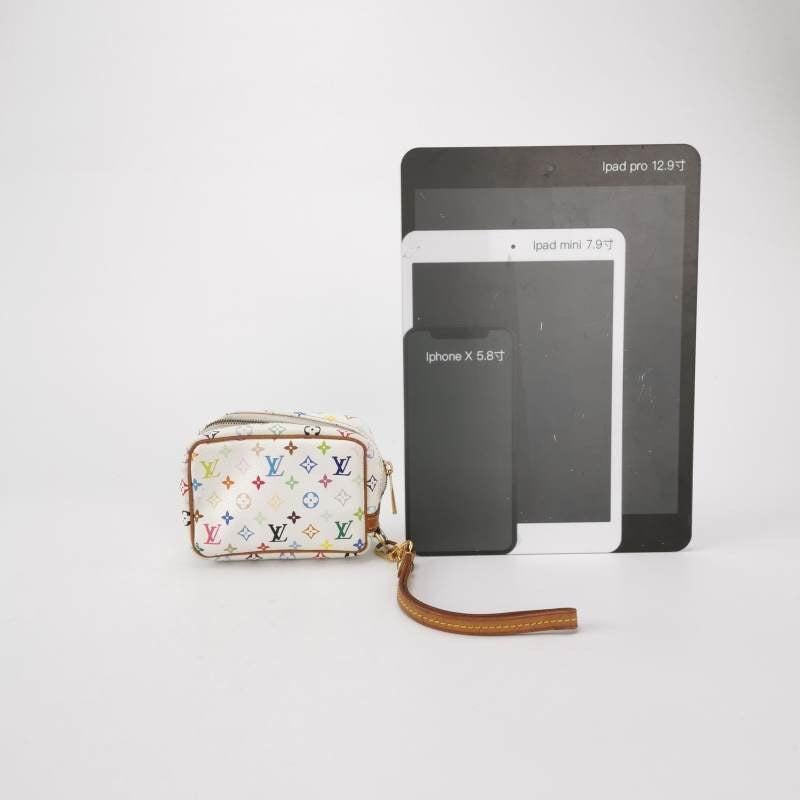 Women's Louis Vuitton x Takashi Murakami Coin Purse White Multicolor For Sale