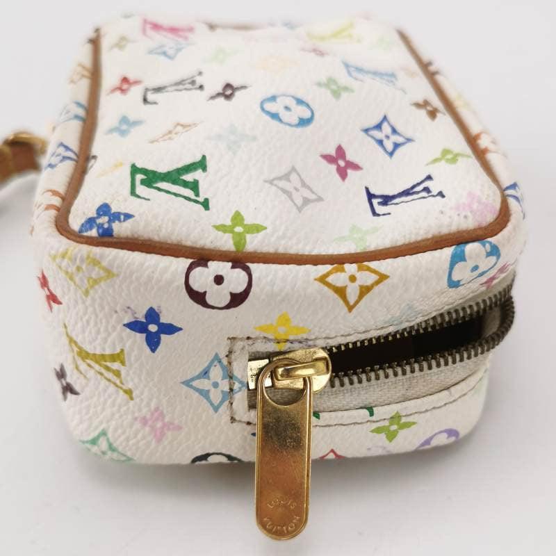 Louis Vuitton x Takashi Murakami Coin Purse White Multicolor For Sale 1