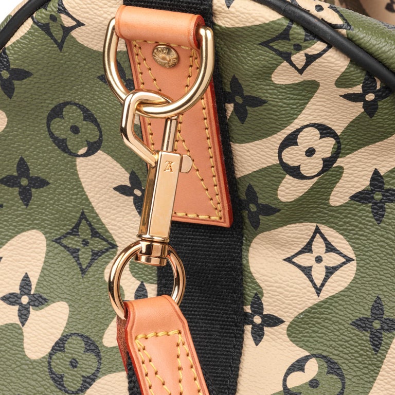 Louis Vuitton x Takashi Murakami Keepall Bandouliere Monogramouflage 55  Green in Coated Canvas/Leather with Gold-tone - US