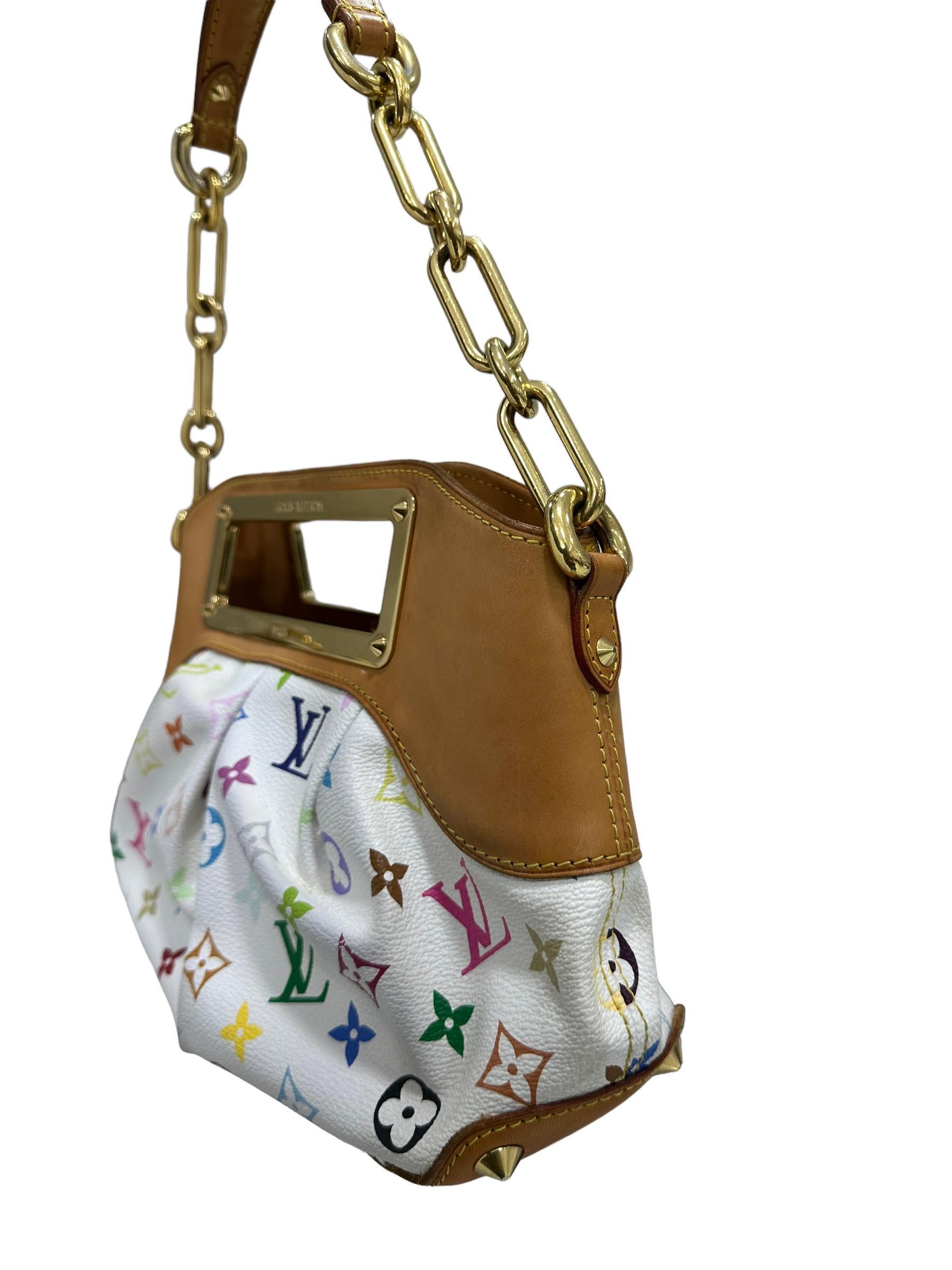 Louis Vuitton x Takashi Murakami Judy PM Limited Edition Shoulder Bag For Sale 7