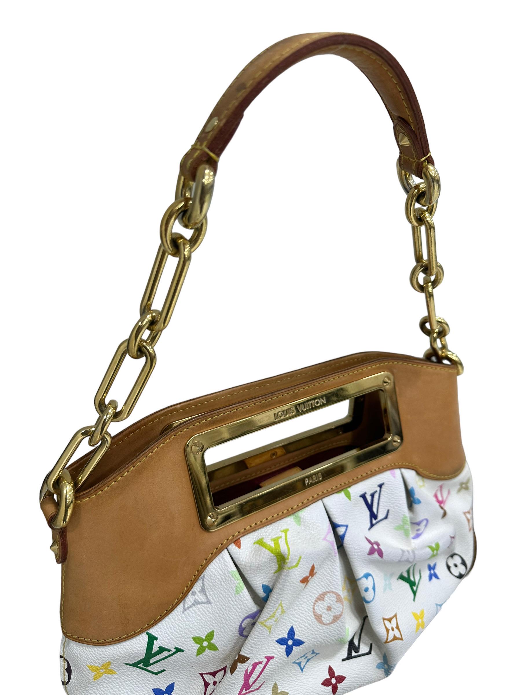 Louis Vuitton x Takashi Murakami Judy PM Limited Edition Shoulder Bag In Good Condition For Sale In Torre Del Greco, IT
