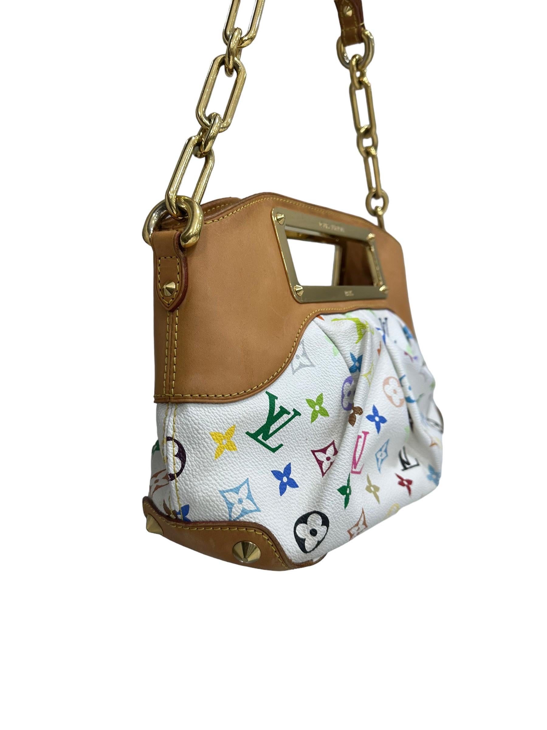Louis Vuitton x Takashi Murakami Judy PM Limited Edition Shoulder Bag For Sale 5