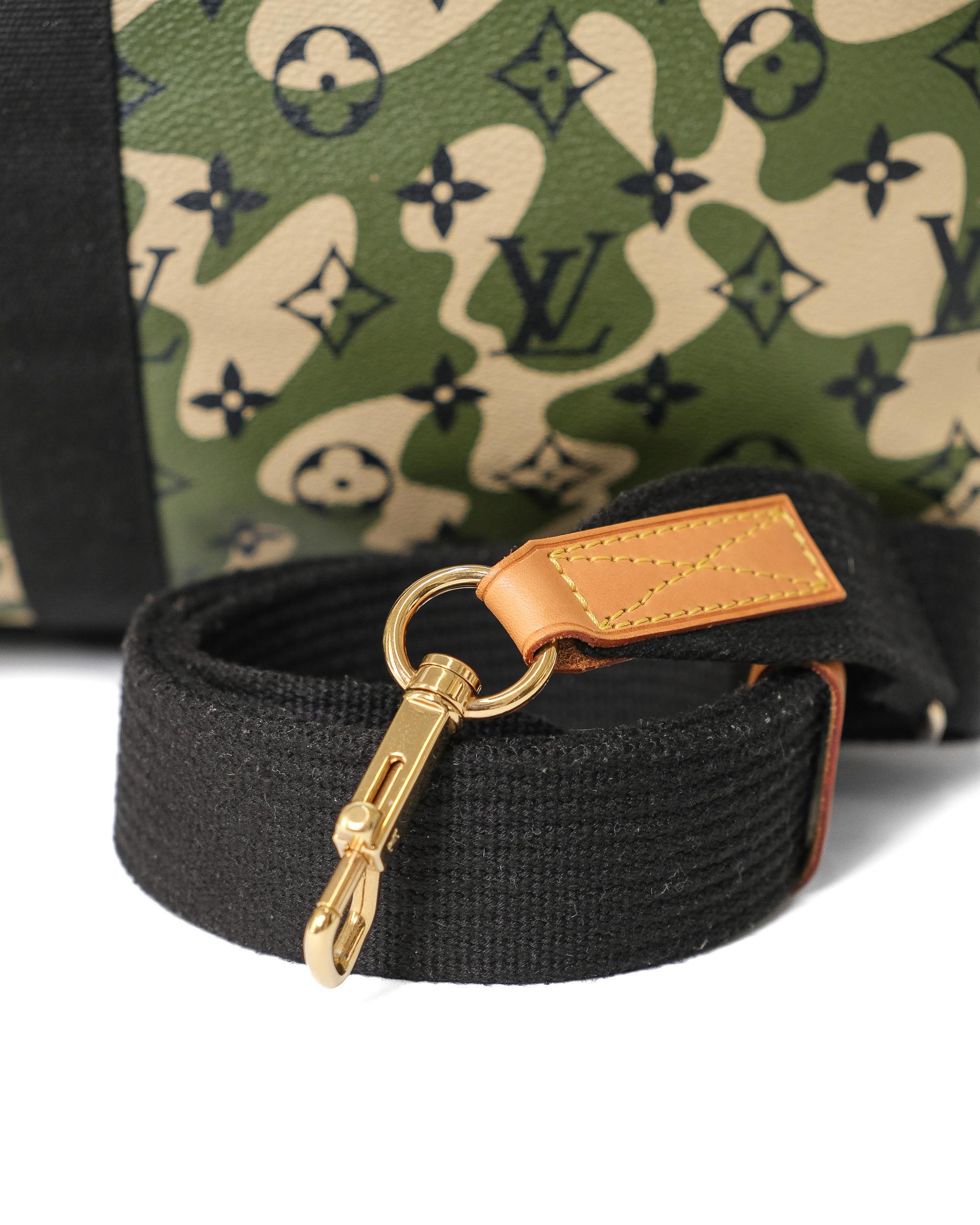 Louis Vuitton x Takashi Murakami Keepall 55 Bandoulière Camouflage L.E. 12