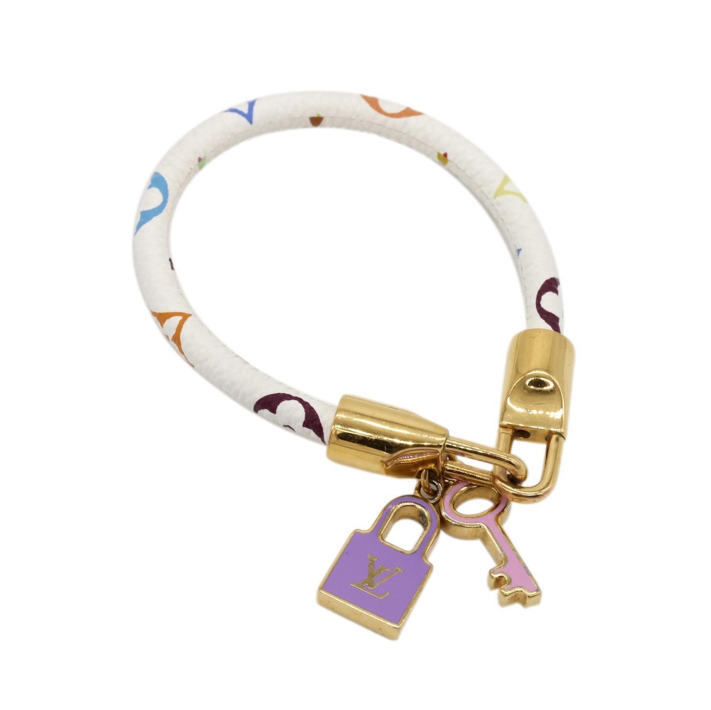 Louis Vuitton X Takashi Murakami Limited Edition Luck It Bracelet, 2003. This highly sought after piece of Louis Vuitton history became a worldwide phenomenon when Japanese artist Takashi Murakami teamed up with the Louis Vuitton brand and creative