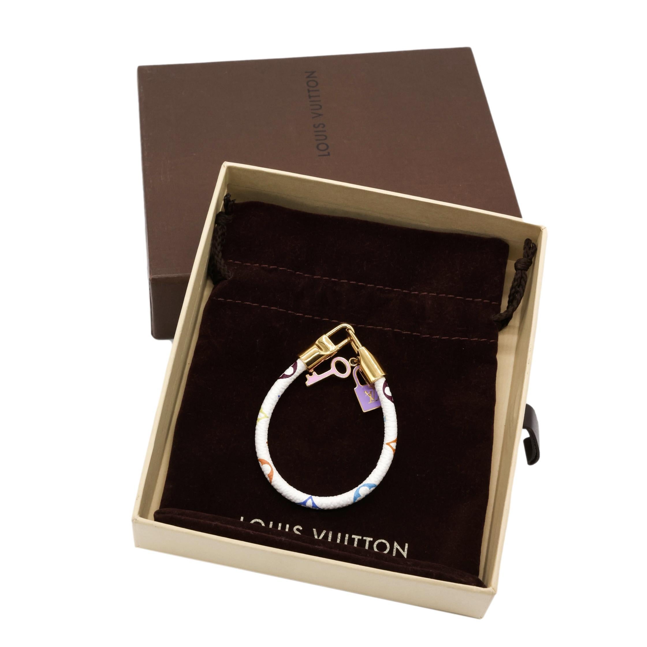 Louis Vuitton X Takashi Murakami Limited Edition Luck It Bracelet, 2003 ...