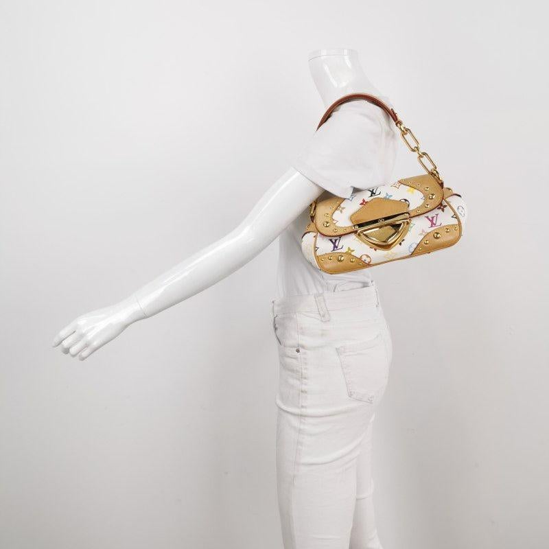 Louis Vuitton x Takashi Murakami Marilyn Small White Multicolor
 These are professional photos of the actual bag .
 Design by the French fashion house, Louis Vuitton in collaboration with Takashi Murakami.
 Condition: Good
 This authentic preloved/