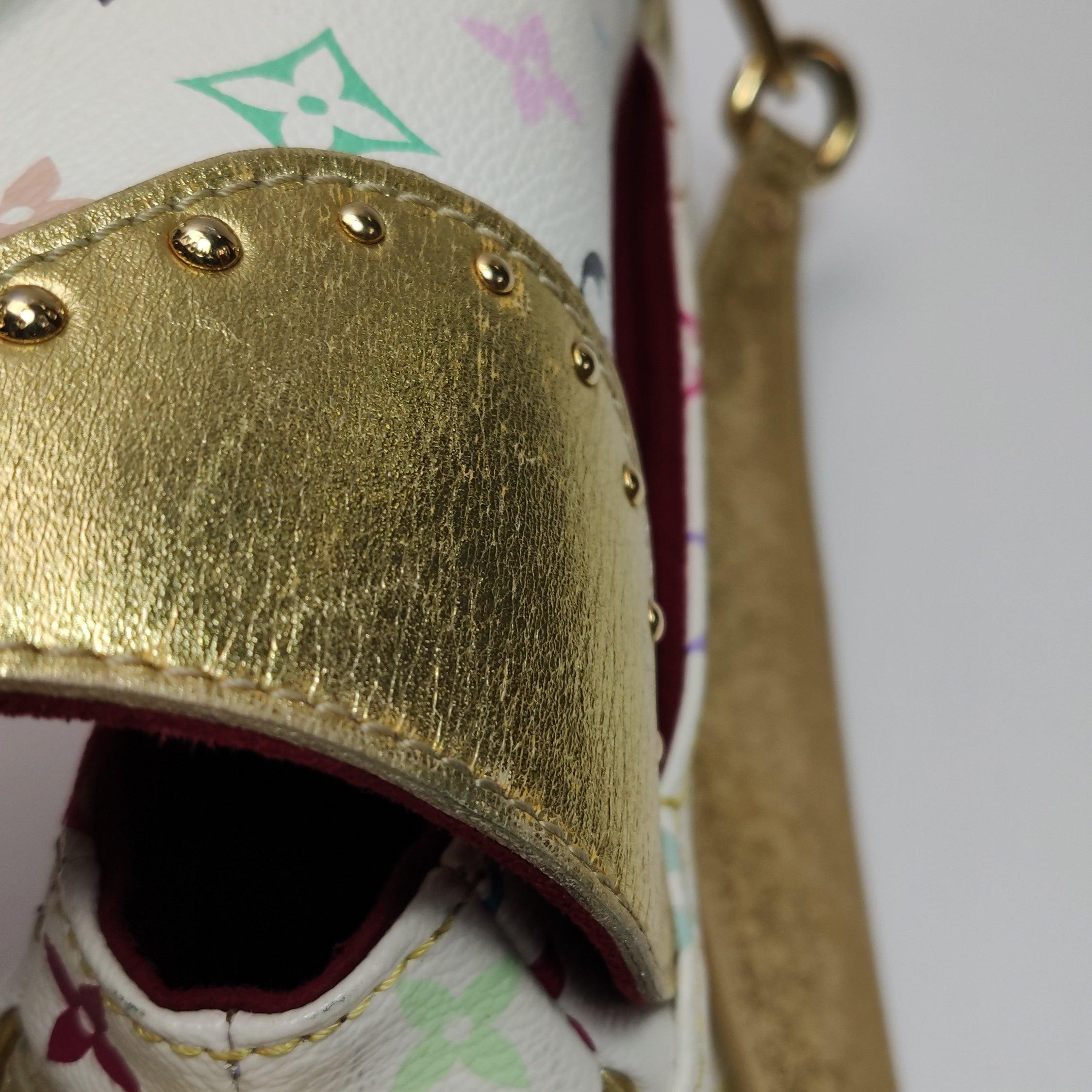 Louis Vuitton x Takashi Murakami Marilyn Small White Multicolor Gold Leather 9