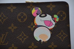 Louis Vuitton X Takashi Murakami Monogram Panda Long Wallet   NEW