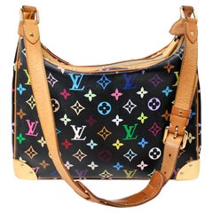 Louis Vuitton X Takashi Murakami Multicolor Monogram Boulogne Shoulder Bag Y2K