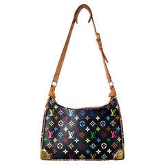 Louis Vuitton X Takashi Murakami Multicolor Monogram Boulogne Shoulder Bag Y2K
