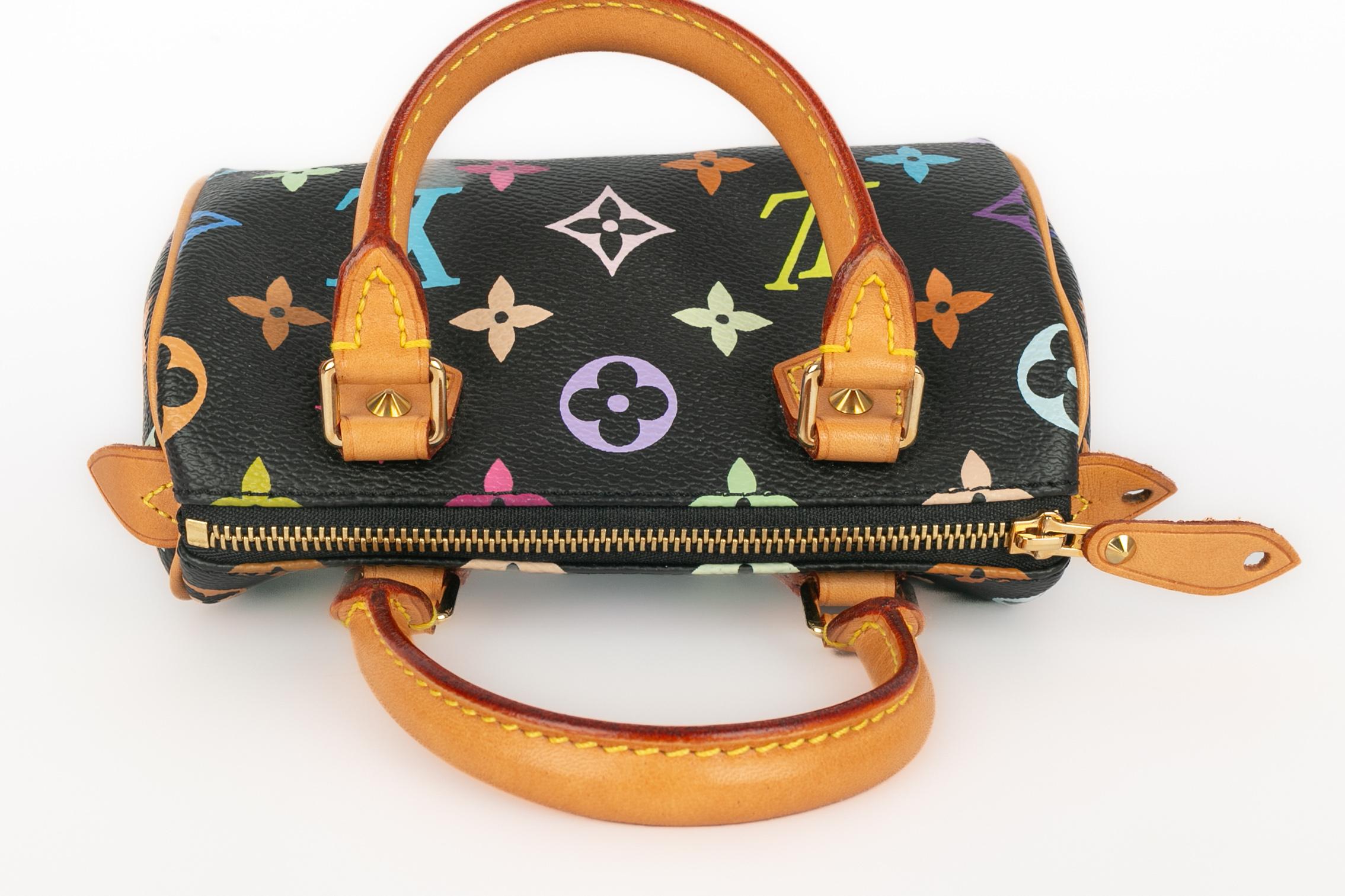Louis Vuitton x Takashi Murakami Nano Speedy Tasche 2003 limitierte Auflage im Angebot 2
