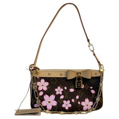 Louis Vuitton x Takashi Murakami NEW '25 Cherry Blossom Pochette Accessoires Bag
