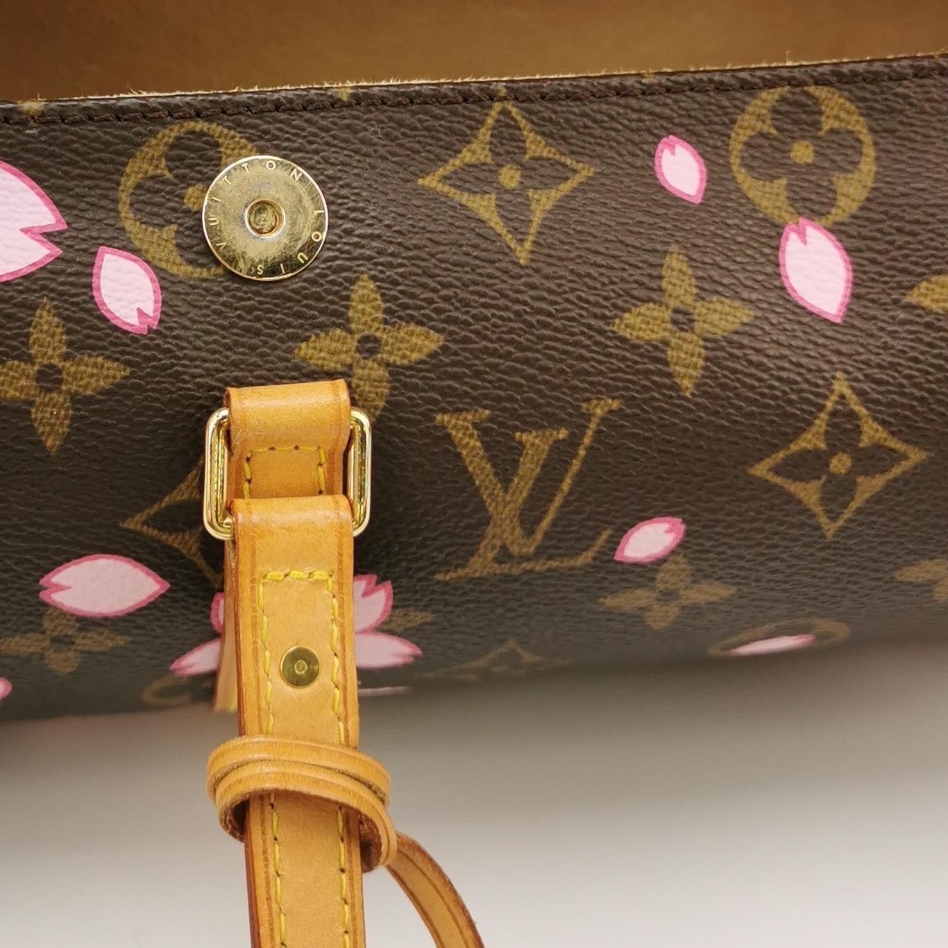 Louis Vuitton x Takashi Murakami Papillon 28 Cherry Blossom Monogram Handbag 6