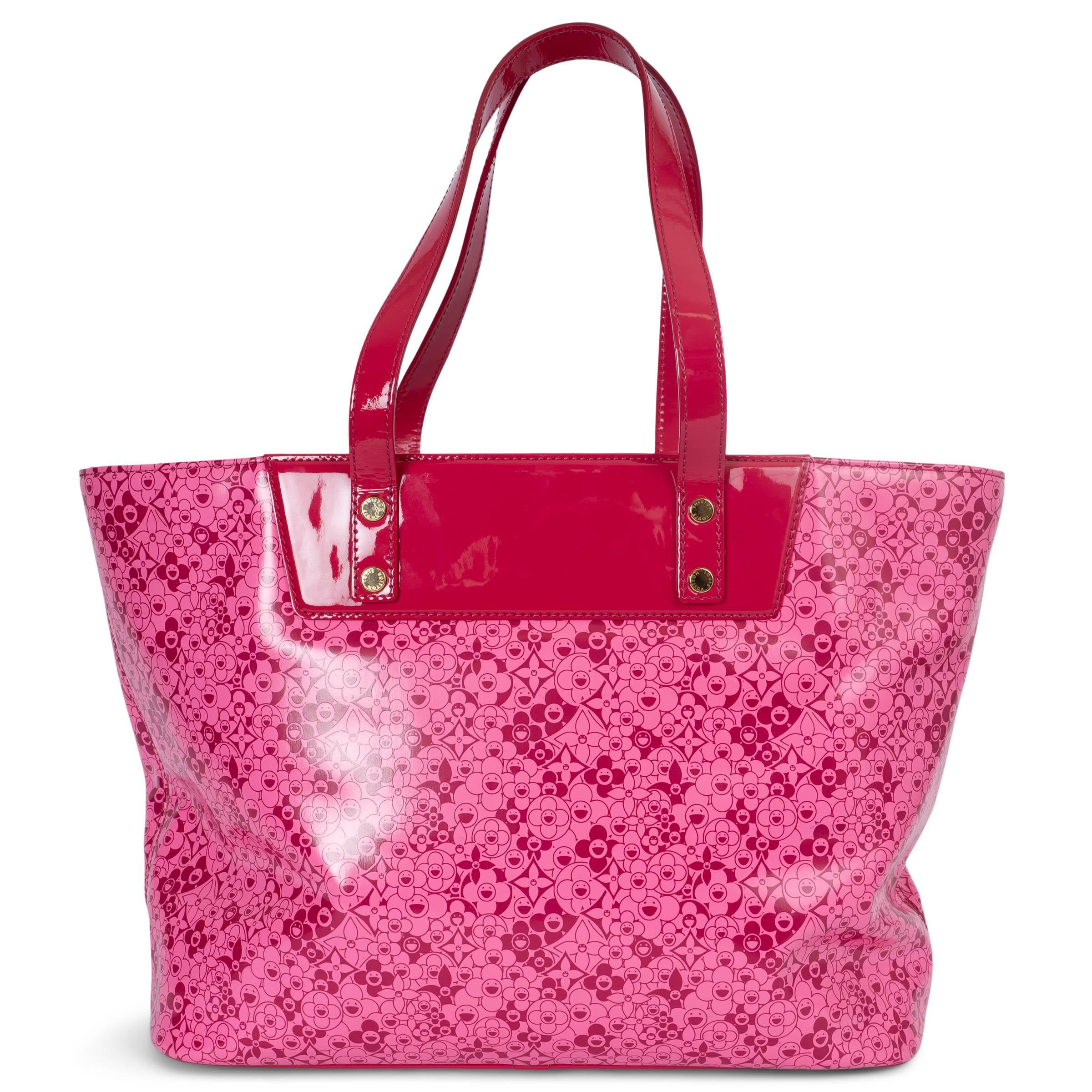 Pink LOUIS VUITTON x TAKASHI MURAKAMI pink COSMIC BLOSSOM TOTE PM Bag