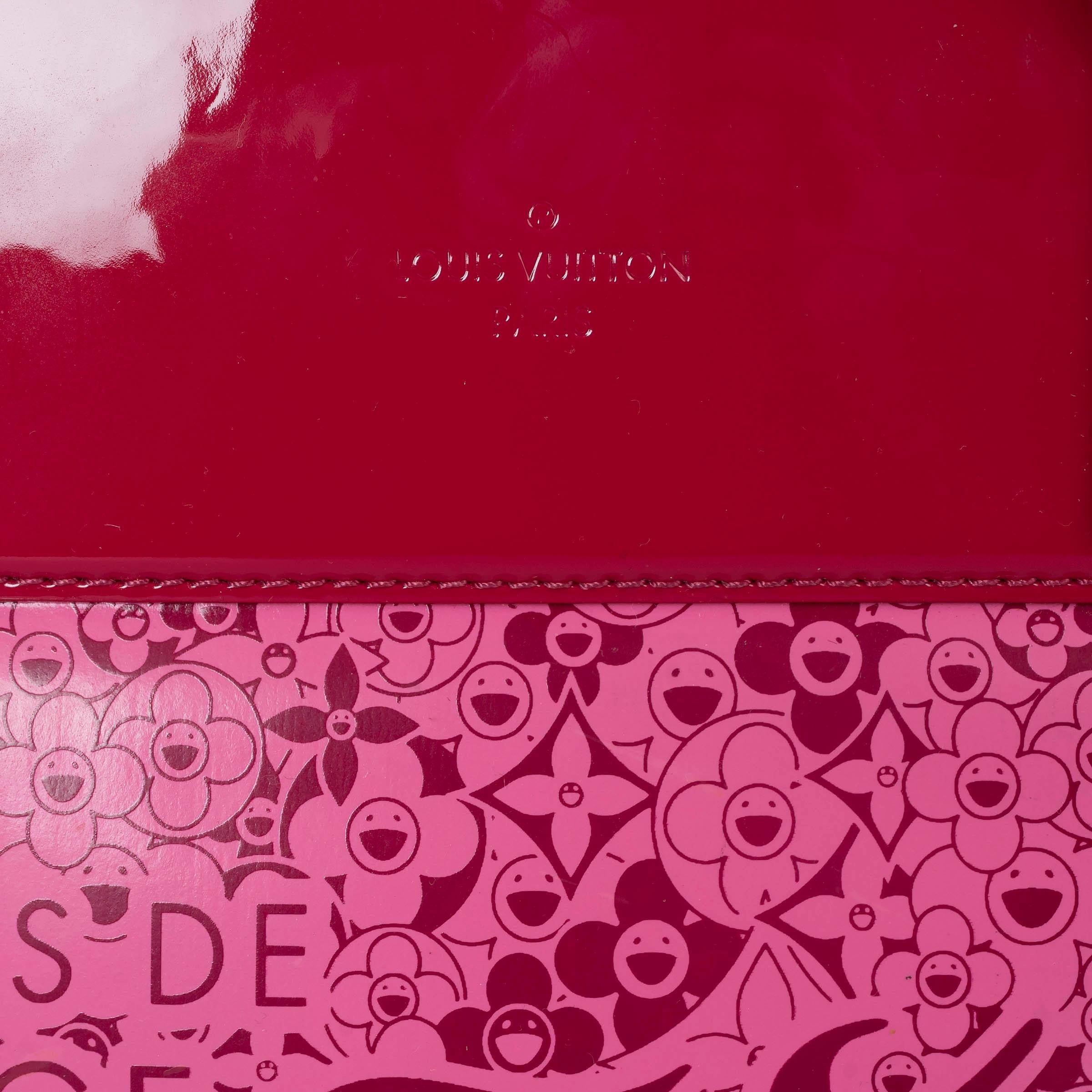 LOUIS VUITTON x TAKASHI MURAKAMI pink COSMIC BLOSSOM TOTE PM Bag 1