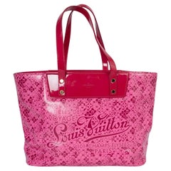 LOUIS VUITTON x TAKASHI MURAKAMI pink COSMIC BLOSSOM TOTE PM Bag