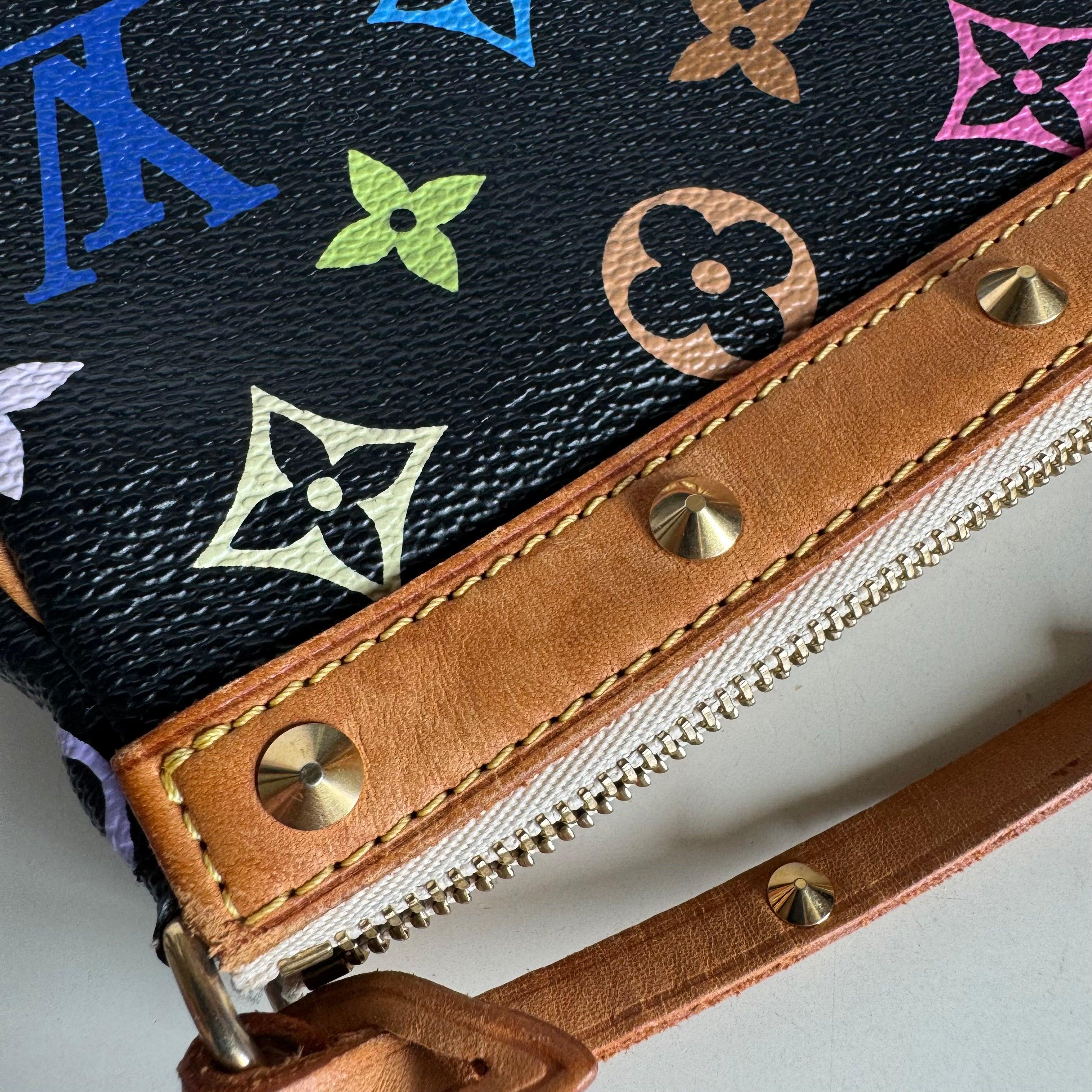 Louis Vuitton x Takashi Murakami Pochette Accessoire Black Multicolor 8