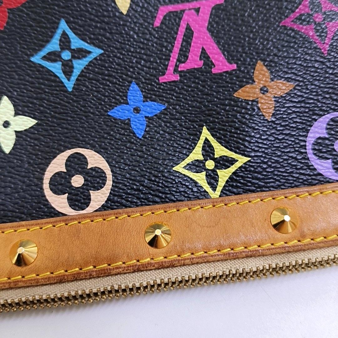 Louis Vuitton x Takashi Murakami Pochette Accessoire Black Multicolor en vente 10
