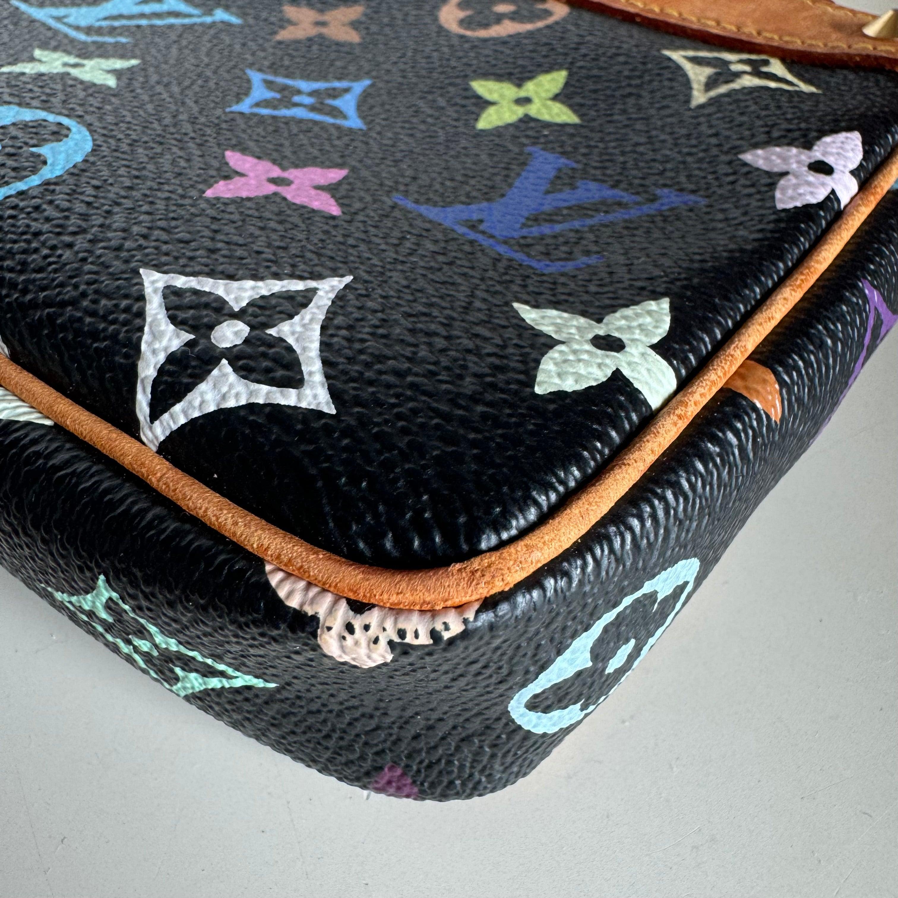 Louis Vuitton x Takashi Murakami Pochette Accessoire Black Multicolor 2