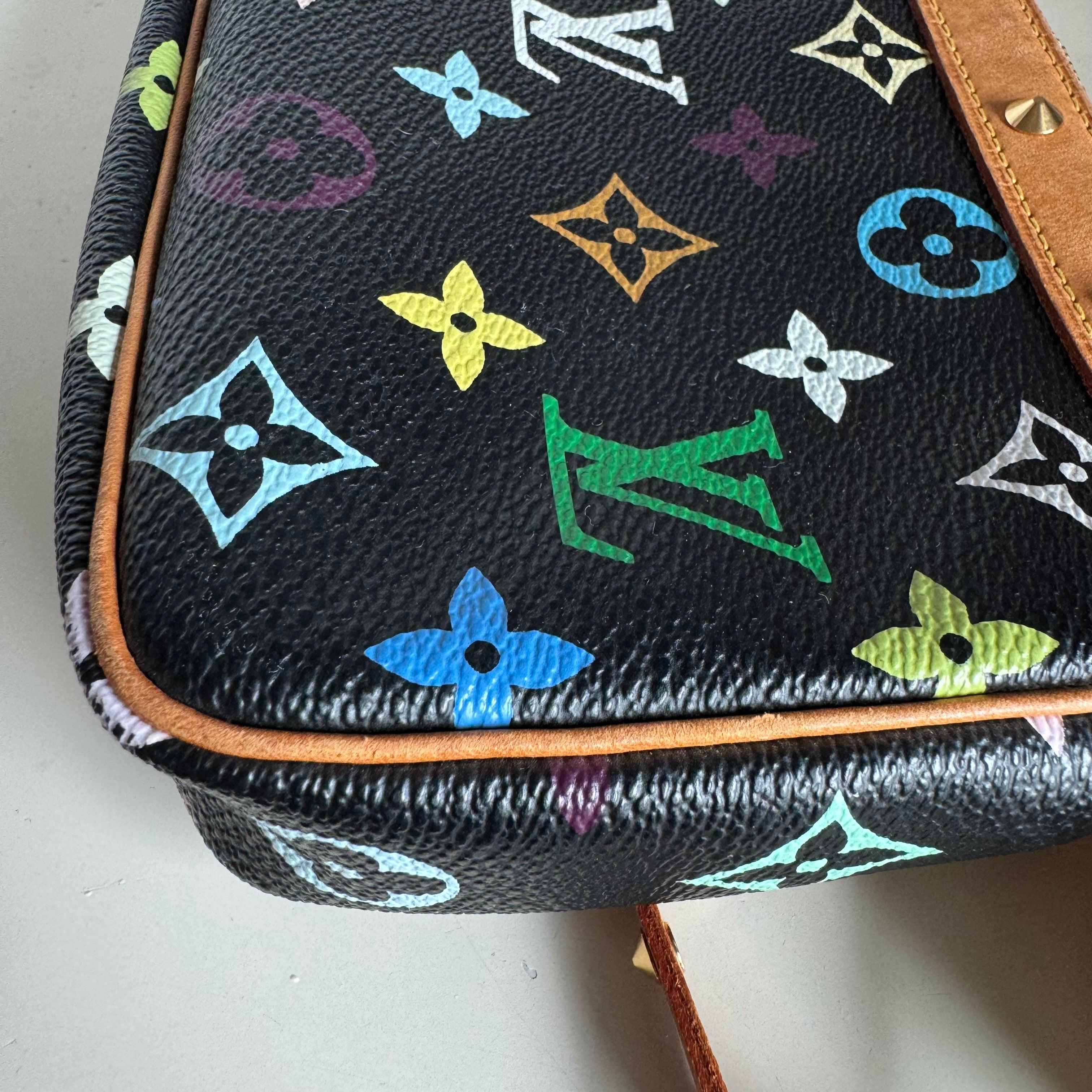 Louis Vuitton x Takashi Murakami Pochette Accessoire Black Multicolor 4