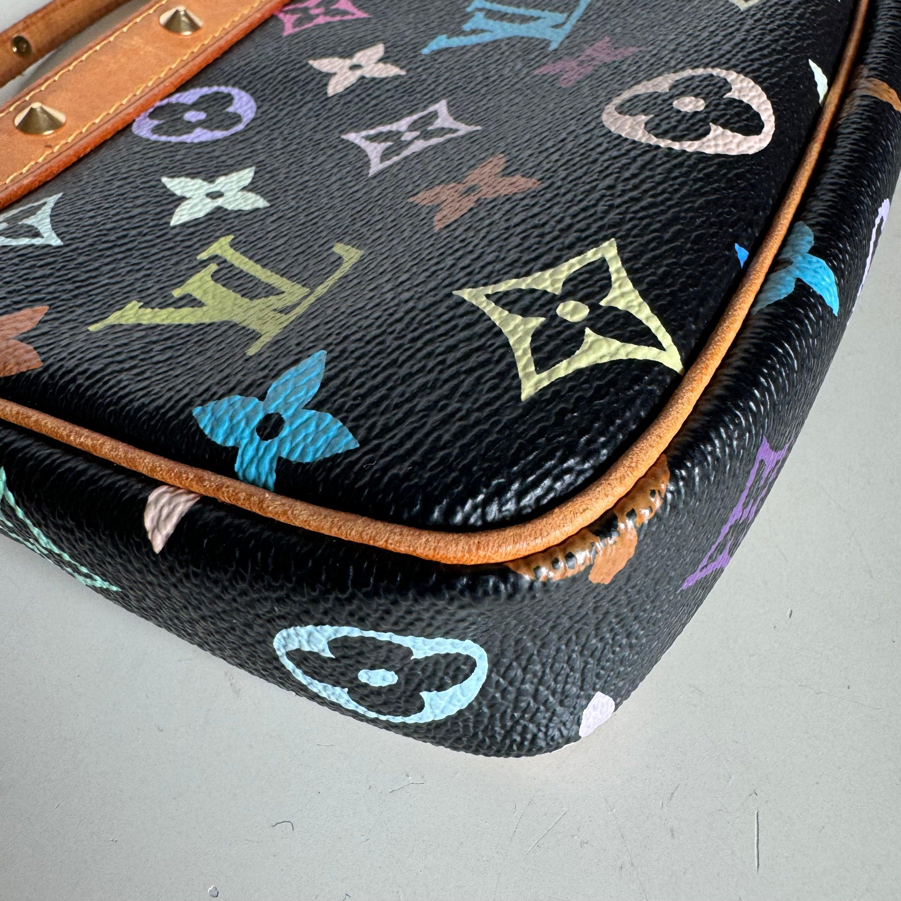 Louis Vuitton x Takashi Murakami Pochette Accessoire Black Multicolor 5