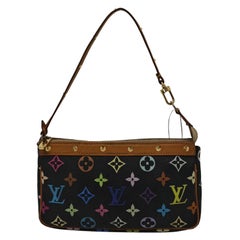 Louis Vuitton x Takashi Murakami Pochette Accessoire Black Multicolor