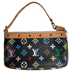 Louis Vuitton x Takashi Murakami Pochette Accessoire Black Multicolor