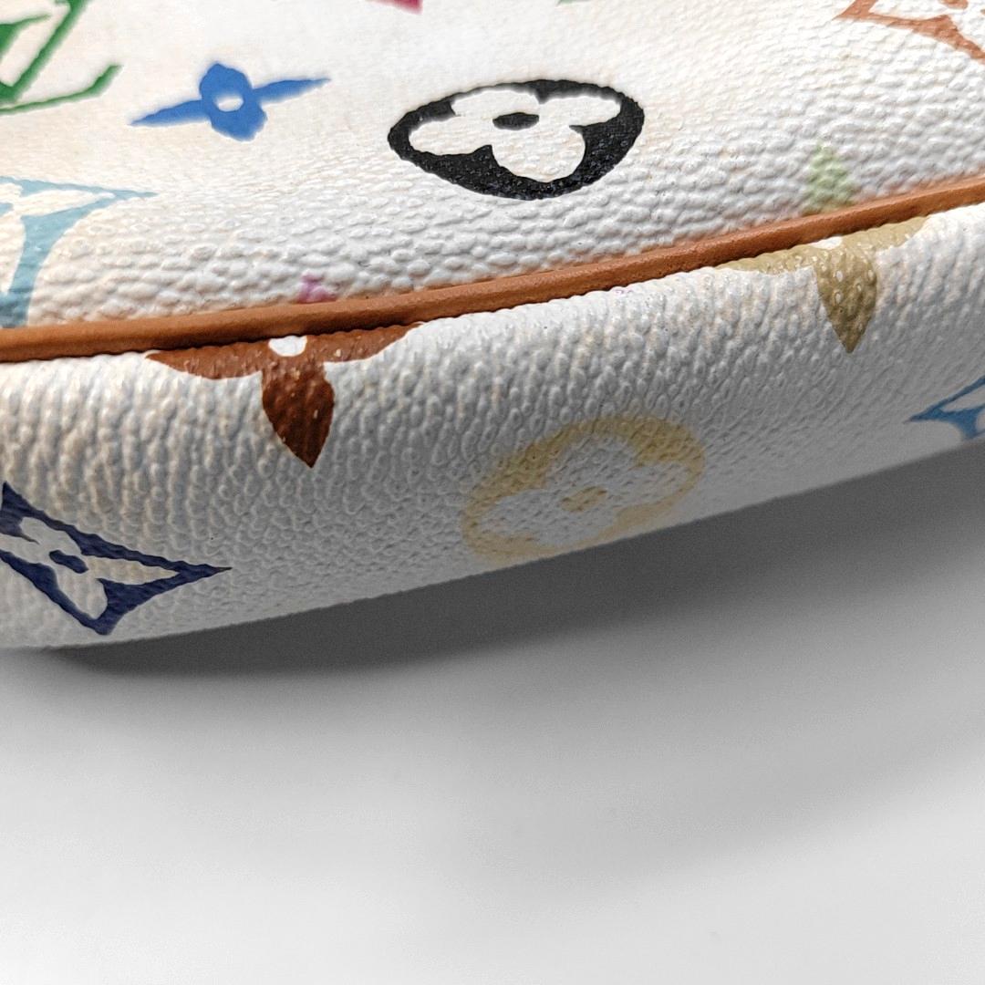 Louis Vuitton x Takashi Murakami Pochette Accessoire Bianco Multicolore in vendita 11