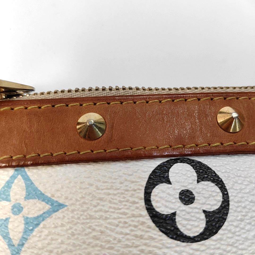 Louis Vuitton x Takashi Murakami Pochette Accessoire Bianco Multicolore in vendita 2