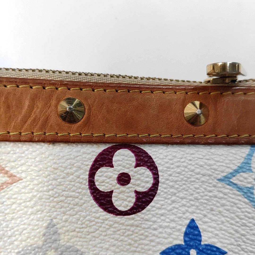 Louis Vuitton x Takashi Murakami Pochette Accessoire Bianco Multicolore in vendita 5