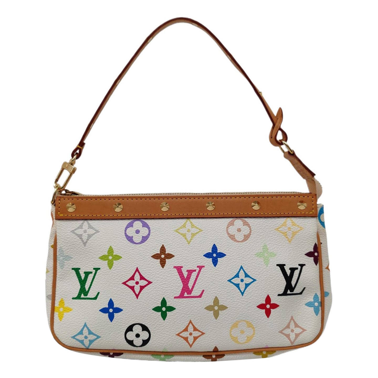 Louis Vuitton x Takashi Murakami Pochette Accessoire Bianco Multicolore