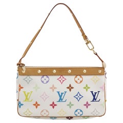 Louis Vuitton x Takashi Murakami Pochette Accessoire White Multicolor