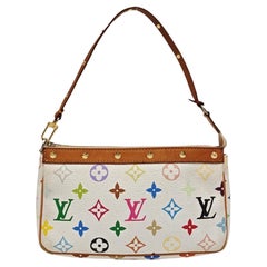 Louis Vuitton x Takashi Murakami Pochette Accessoire Bianco Multicolore