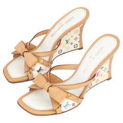 Louis Vuitton x Takashi Murakami SELTENe Keilschuhe mit Absatz mit Absatz Gr. 37,5