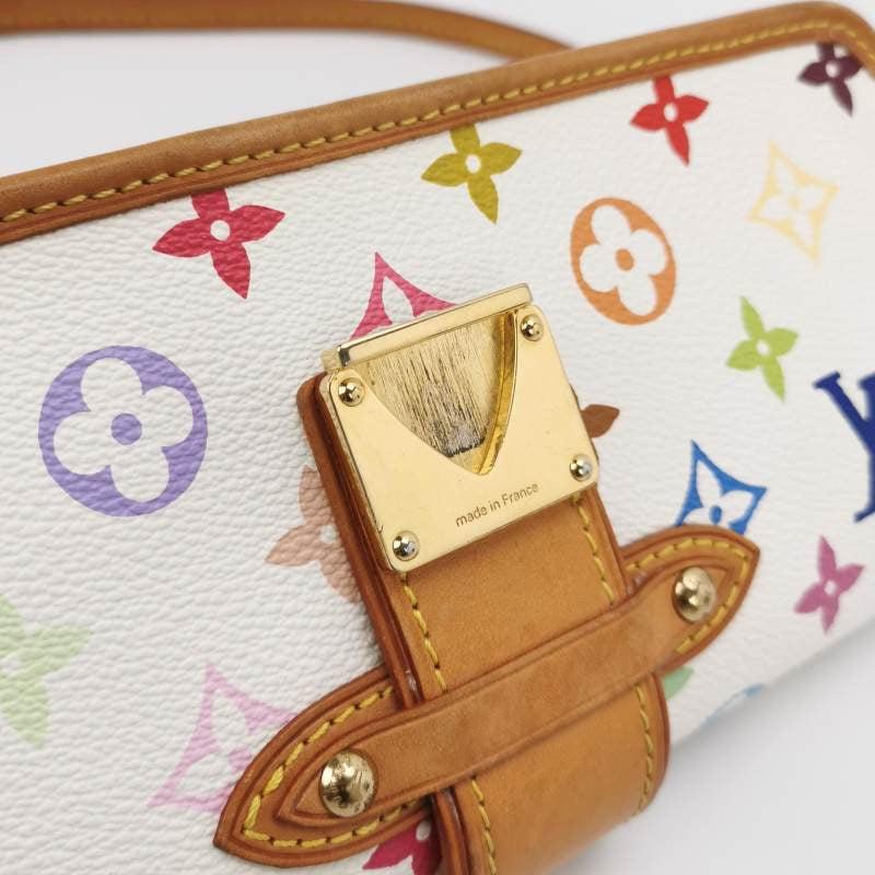 Louis Vuitton x Takashi Murakami Shirley Shoulder Bag White Multicolor For Sale 2