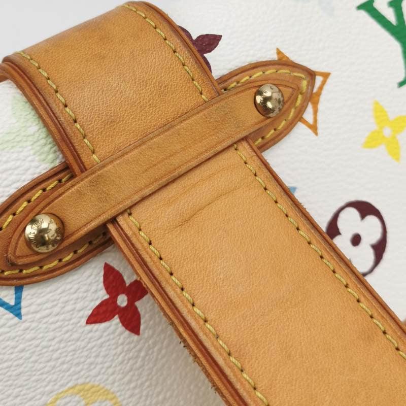 Louis Vuitton x Takashi Murakami Shirley Shoulder Bag White Multicolor For Sale 5