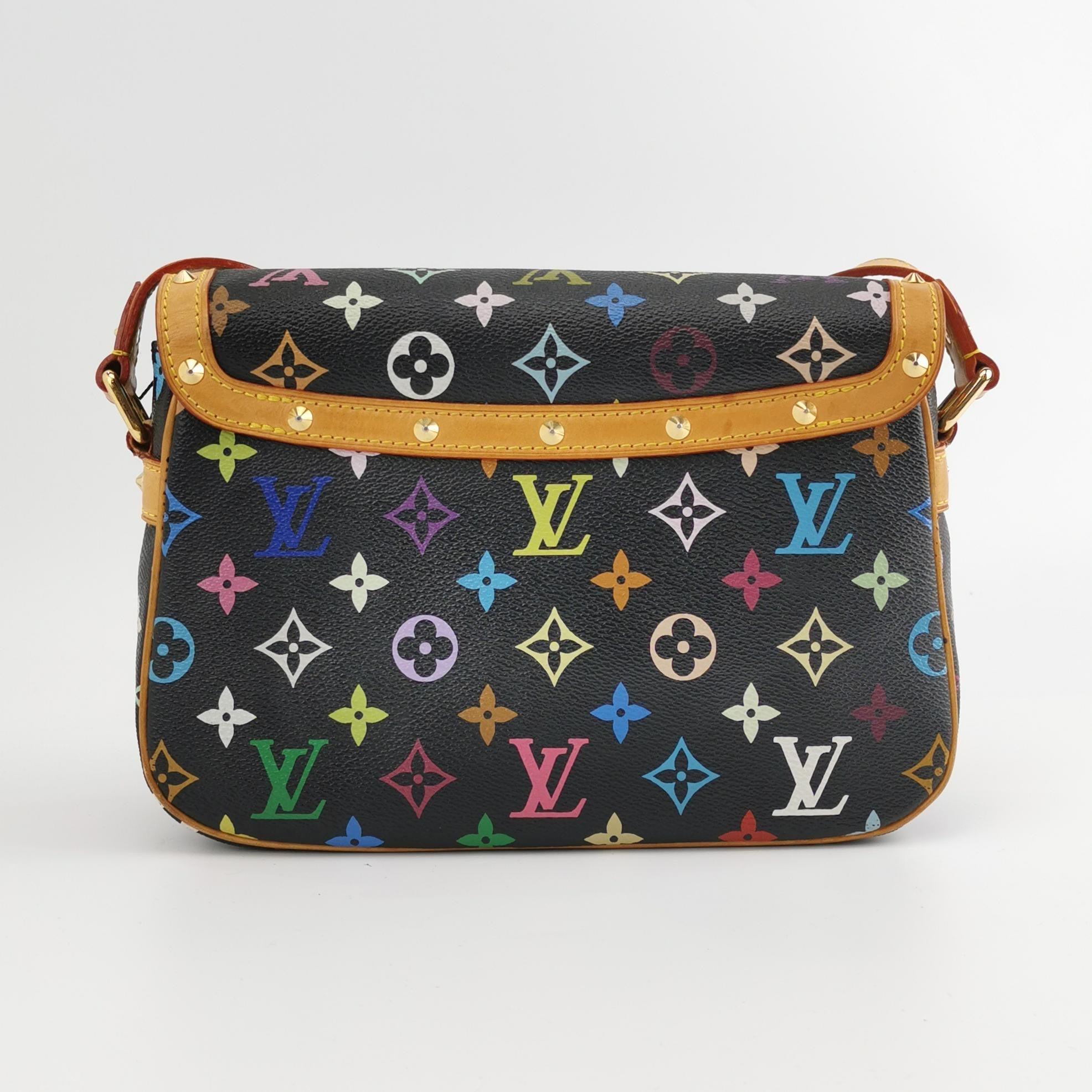Louis Vuitton x Takashi Murakami Sologne Messenger Crossbody Bag Multicolor In Good Condition In AUBERVILLIERS, FR