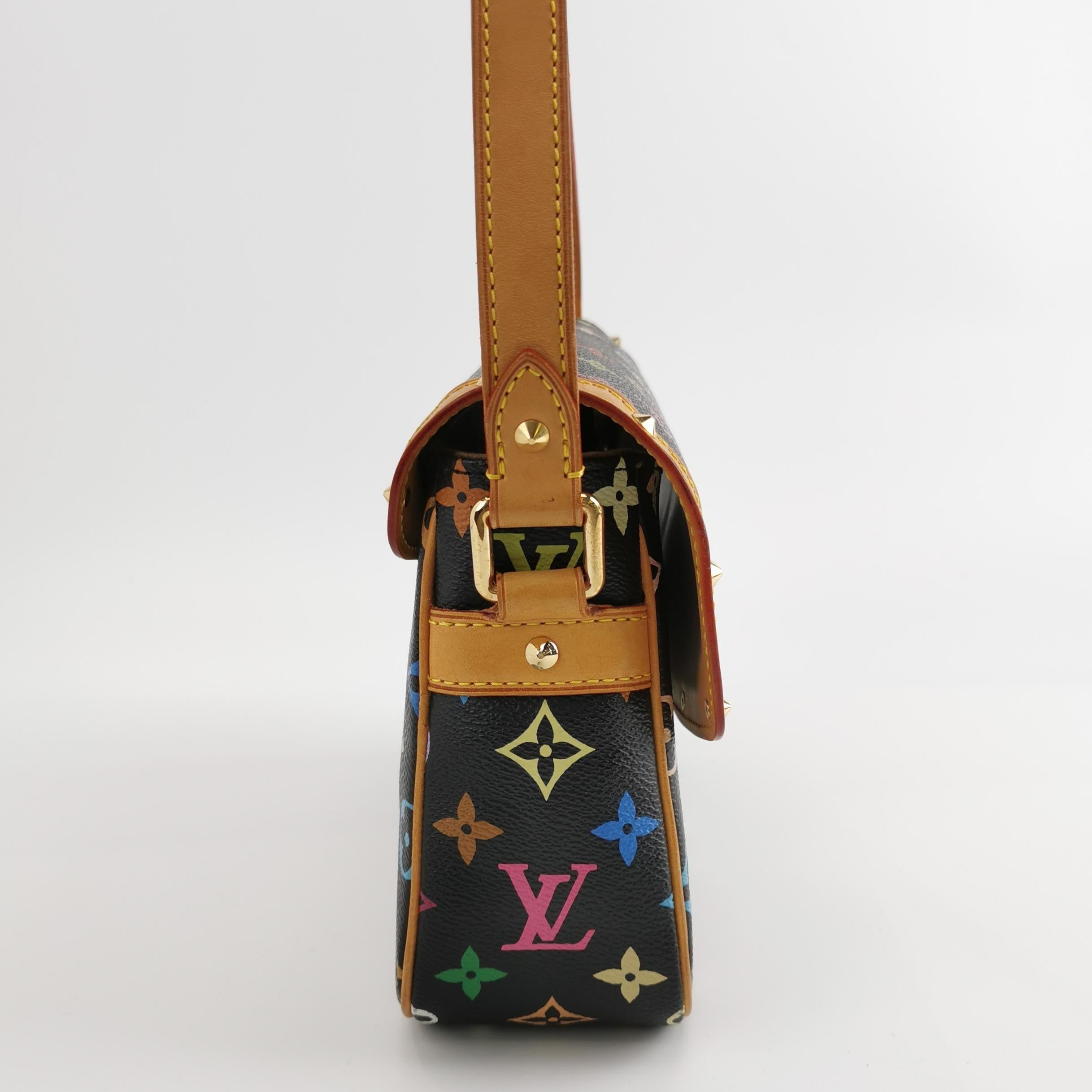 Women's Louis Vuitton x Takashi Murakami Sologne Messenger Crossbody Bag Multicolor