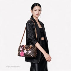 Louis Vuitton x Takashi Murakami Speedy 25 Cherry Blossoms on Monogram Crossbody