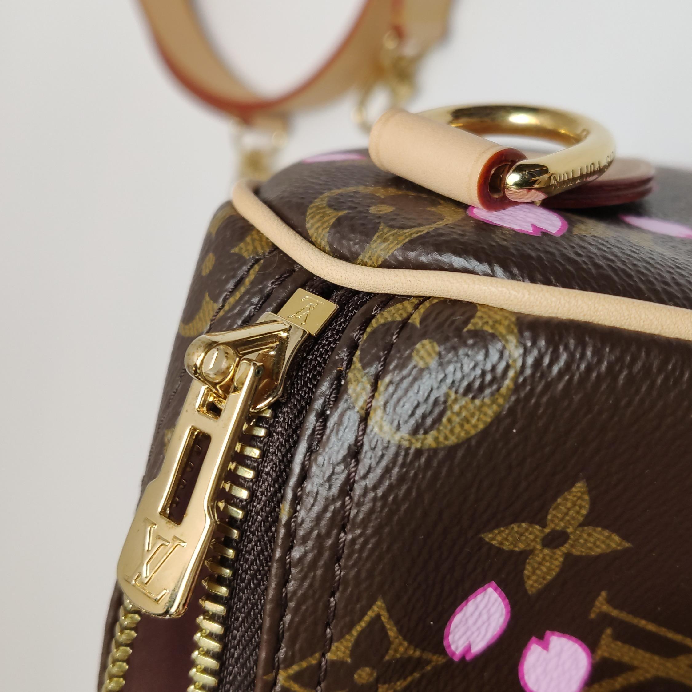 Louis Vuitton x Takashi Murakami Speedy 25 Cherry Blossoms sur le Monogramme en vente 5