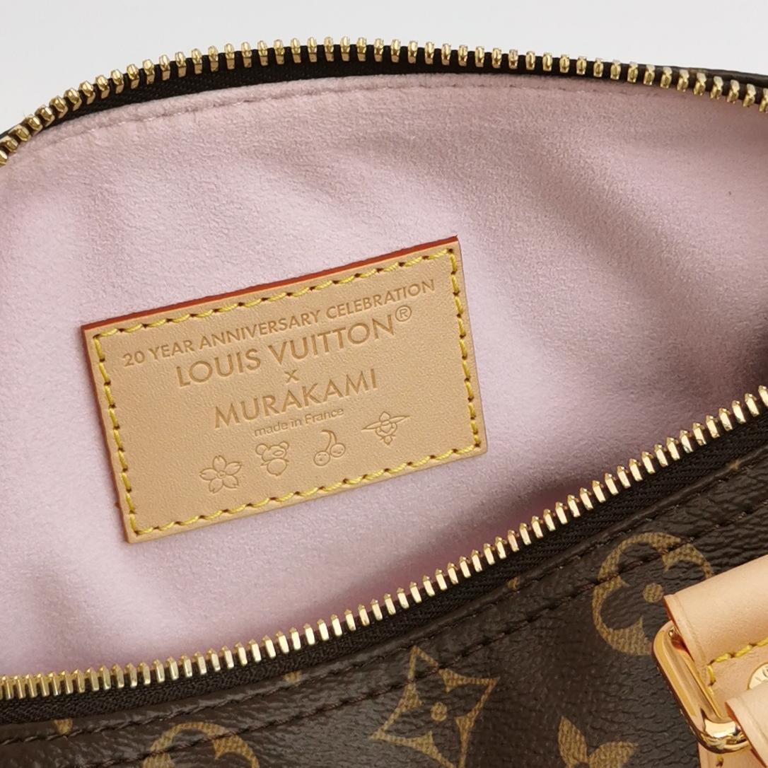 Louis Vuitton x Takashi Murakami Speedy 25 Cherry Blossoms sur le Monogramme en vente 3