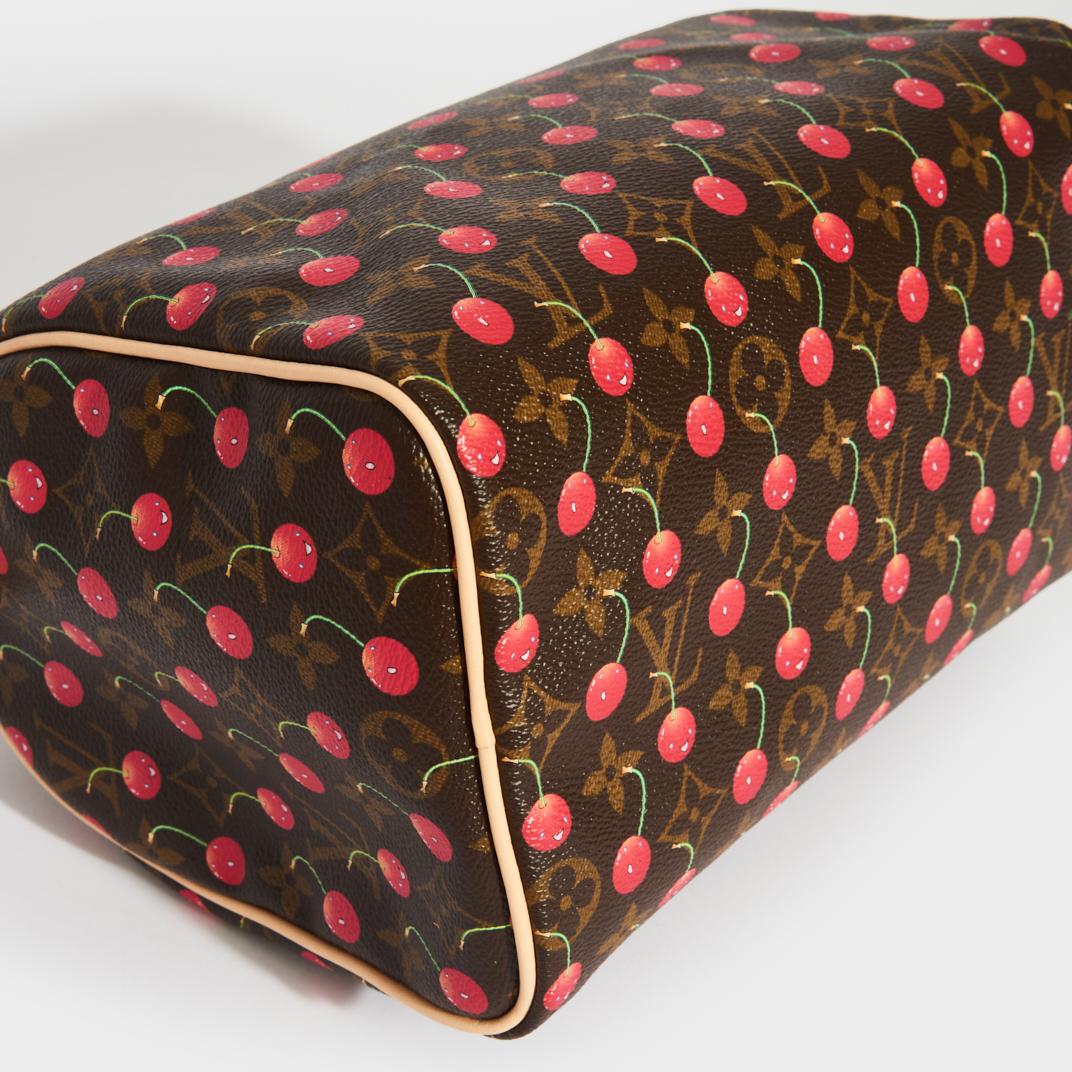 LOUIS VUITTON x Takashi Murakami Speedy 25 en toile à monogramme cerisier, 2005 Excellent état - En vente à London, GB