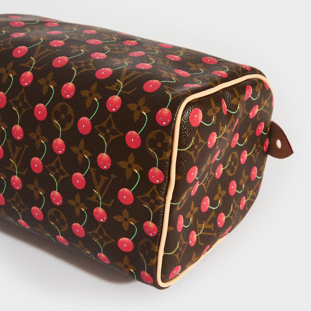 LOUIS VUITTON x Takashi Murakami Speedy 25 en toile à monogramme cerisier, 2005 Pour femmes en vente